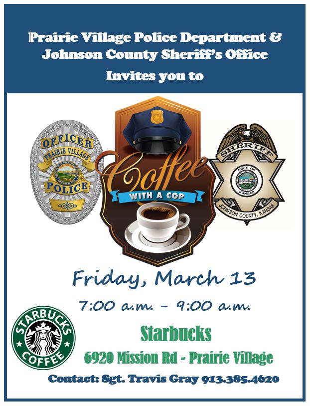 You're invited to Coffee with a Cop March 13