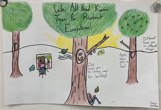 PV Tree Board_2022 Arbor Day Poster Contest Winner Artwork_Evelyn Stidham_Highlands Elementary School_March 2022