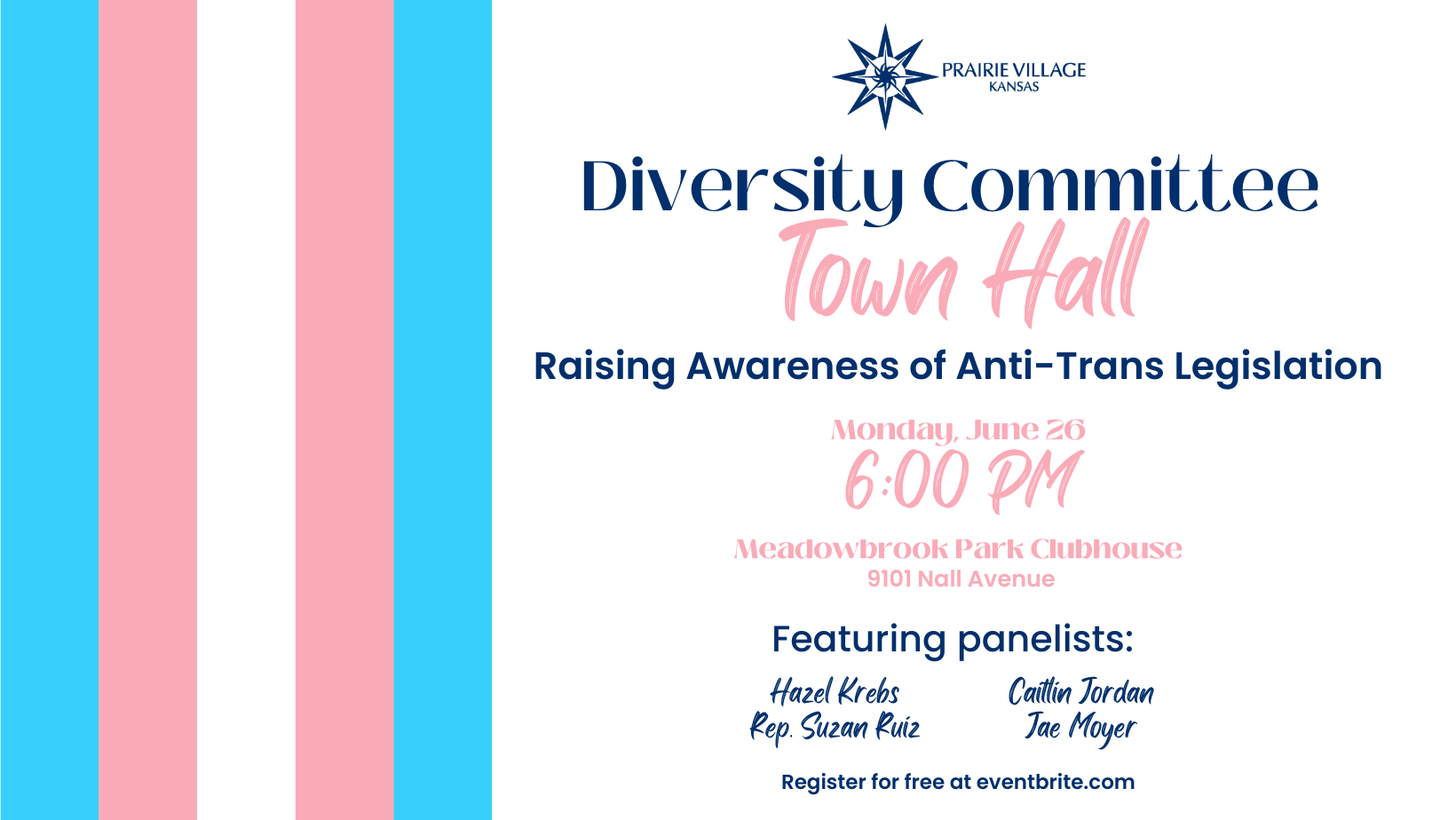 Diversity Committee Trans Rights Town Hall for Facebook