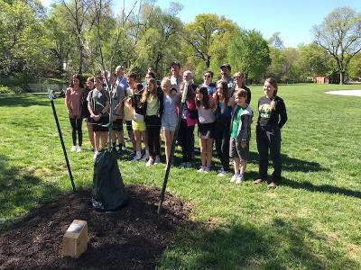 PV 2023 Arbor Day Event_Prairie Elementary Green Team with Mayor City Council