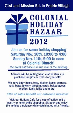 Colonial Holiday Bazaar 2012