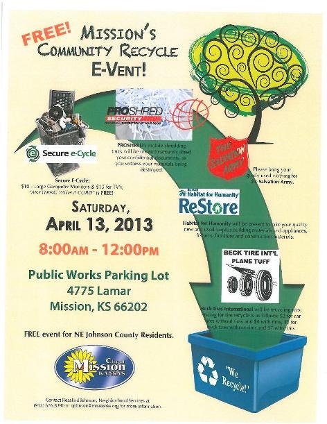 Mission's Community Recycle E-Vent!